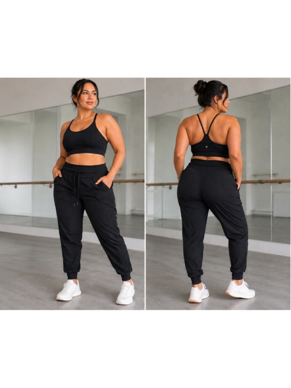Lululemon Dance Studio Jogger Pants Black Women’s Size 10 Lightweight Excellent
